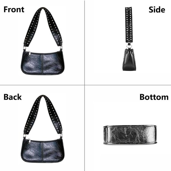 Elegant Vintage-Inspired Crossbody Handbag for Women - Roomy & Compact, 9.45" - Picture 4 of 7